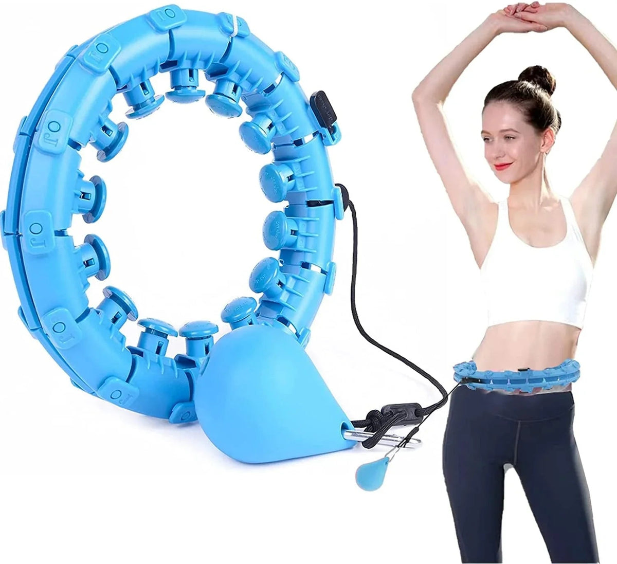 Aro de hula hoop con peso ajustable - próximamente